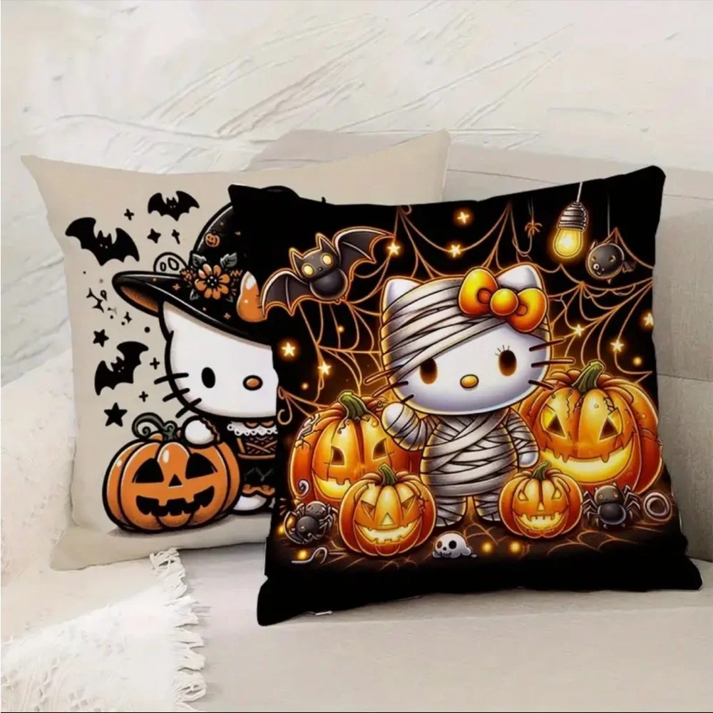 2 Hello Kitty Halloween Pillow Covers 18X18”